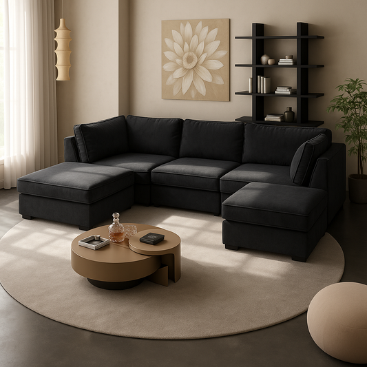 Bishop Full Back Sofa (Kensington Fabric) Sofa Scene