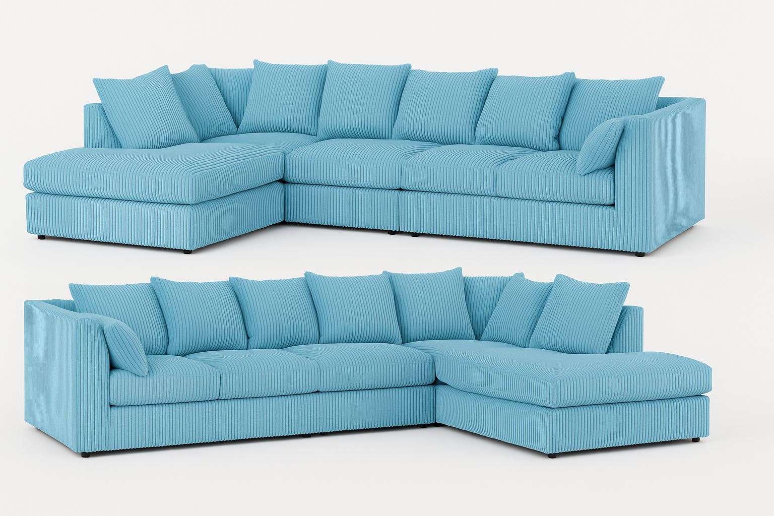 Chicago 5 Seater Corner Scatter Back Sofa Scene