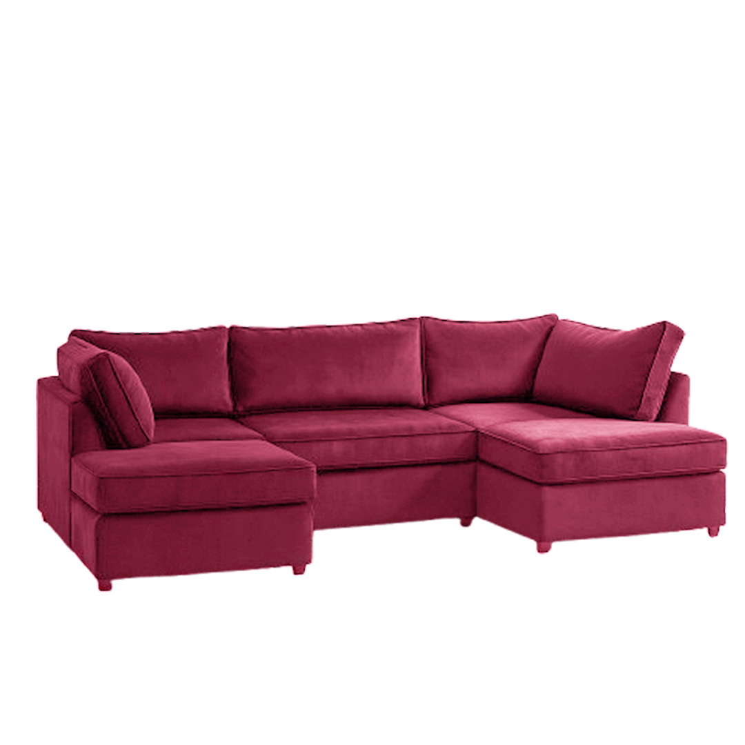 Plush Velvet London U Shape