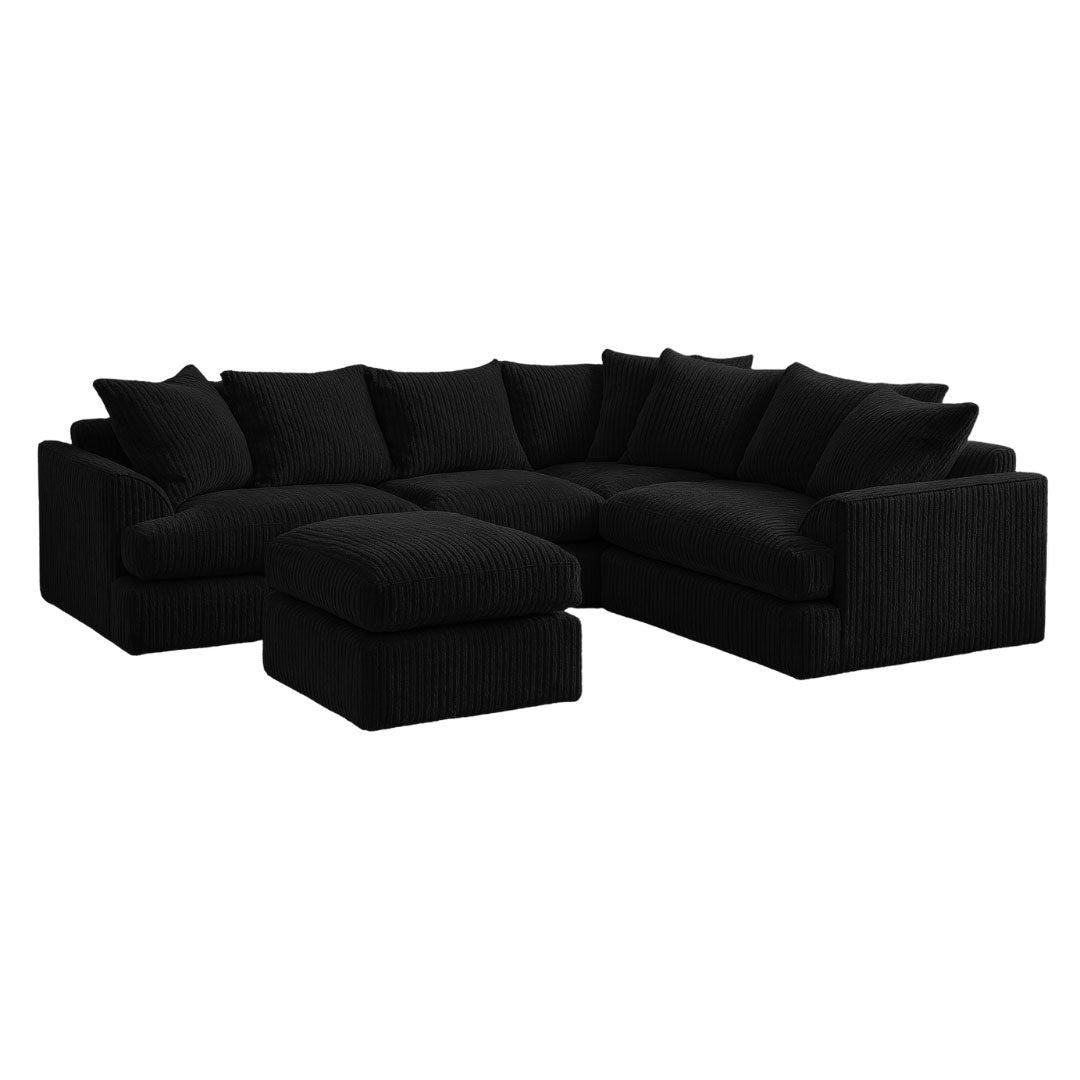 King Size Liverpool Sofa and Foot Stool Sofa Scene