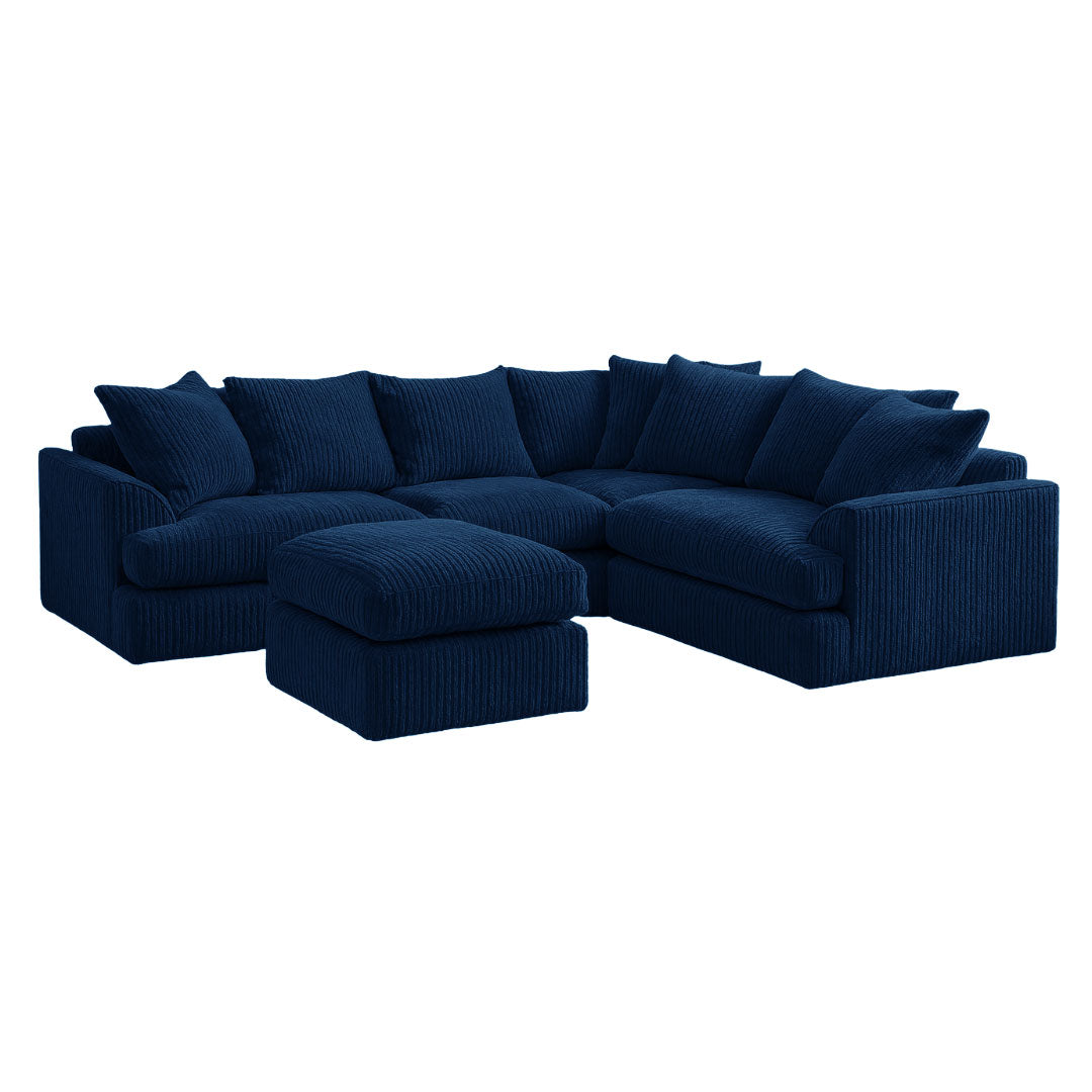 King Size Liverpool Sofa and Foot Stool Sofa Scene