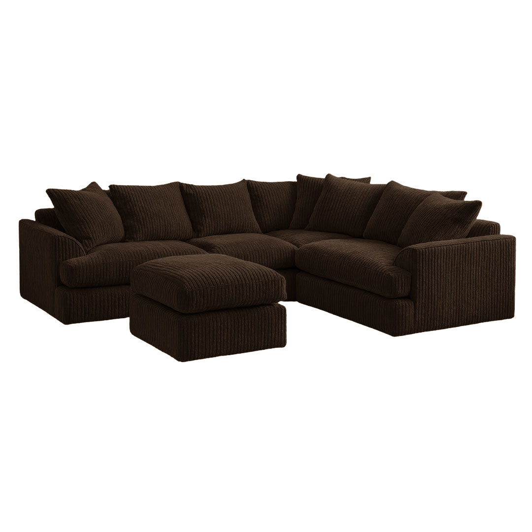King Size Liverpool Sofa and Foot Stool Sofa Scene