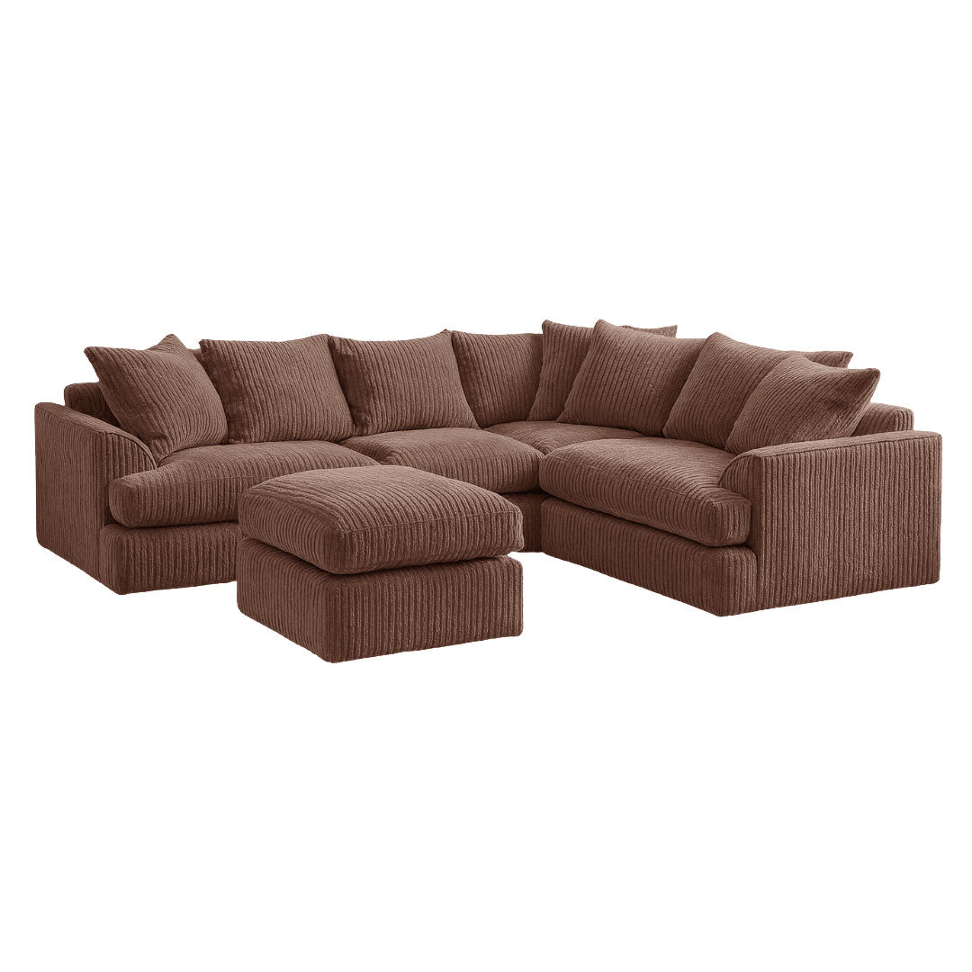 King Size Liverpool Sofa and Foot Stool Sofa Scene