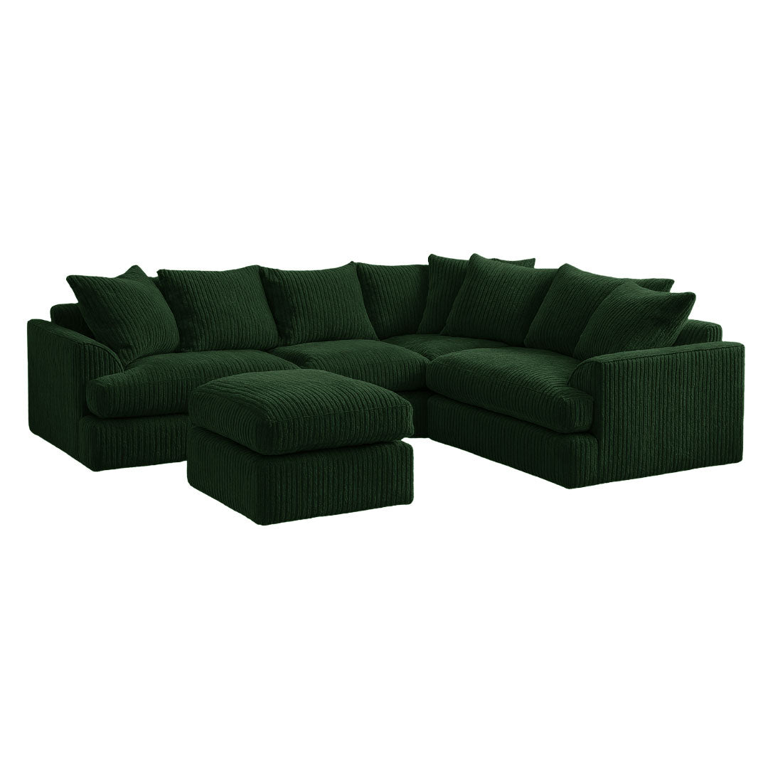 King Size Liverpool Sofa and Foot Stool Sofa Scene