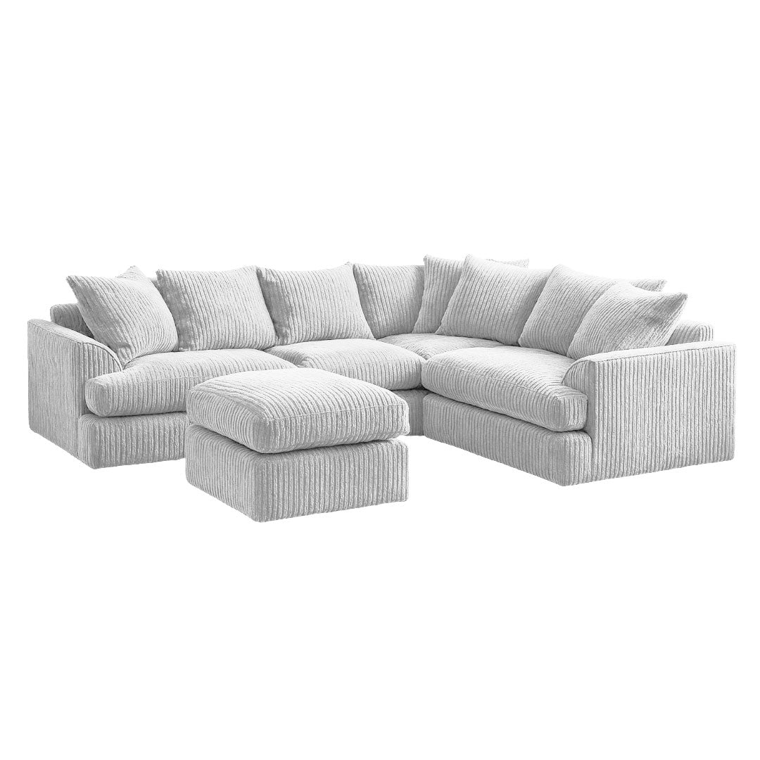 King Size Liverpool Sofa and Foot Stool Sofa Scene