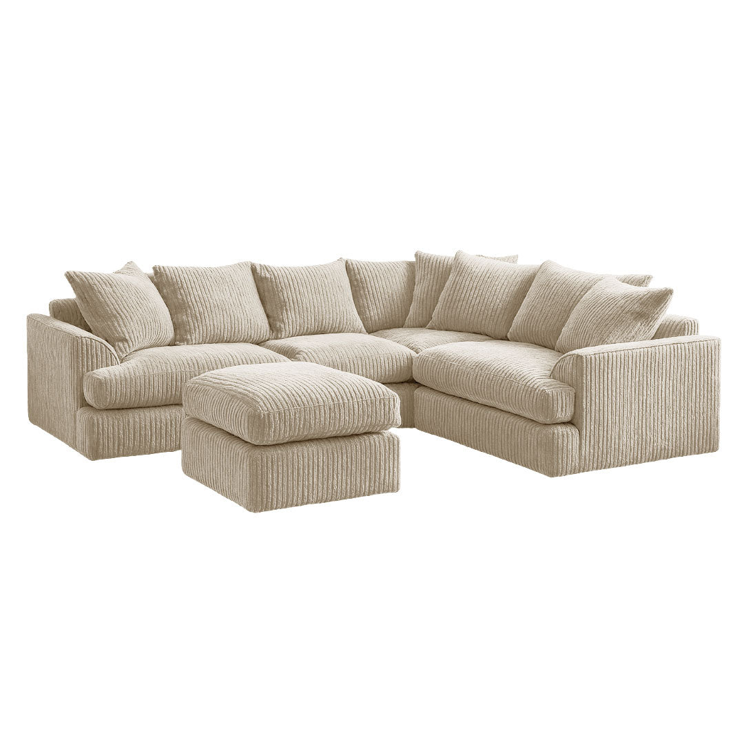 King Size Liverpool Sofa and Foot Stool Sofa Scene