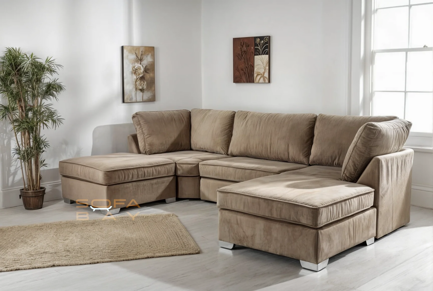 Bishop U Shape Sofa Scene