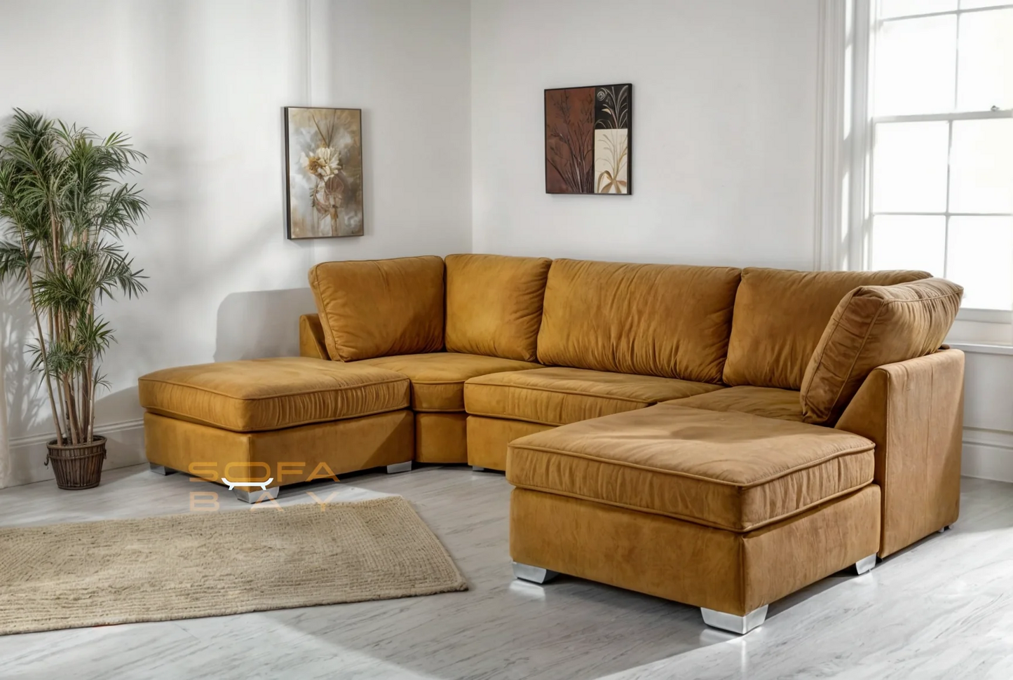 Bishop U Shape Sofa Scene