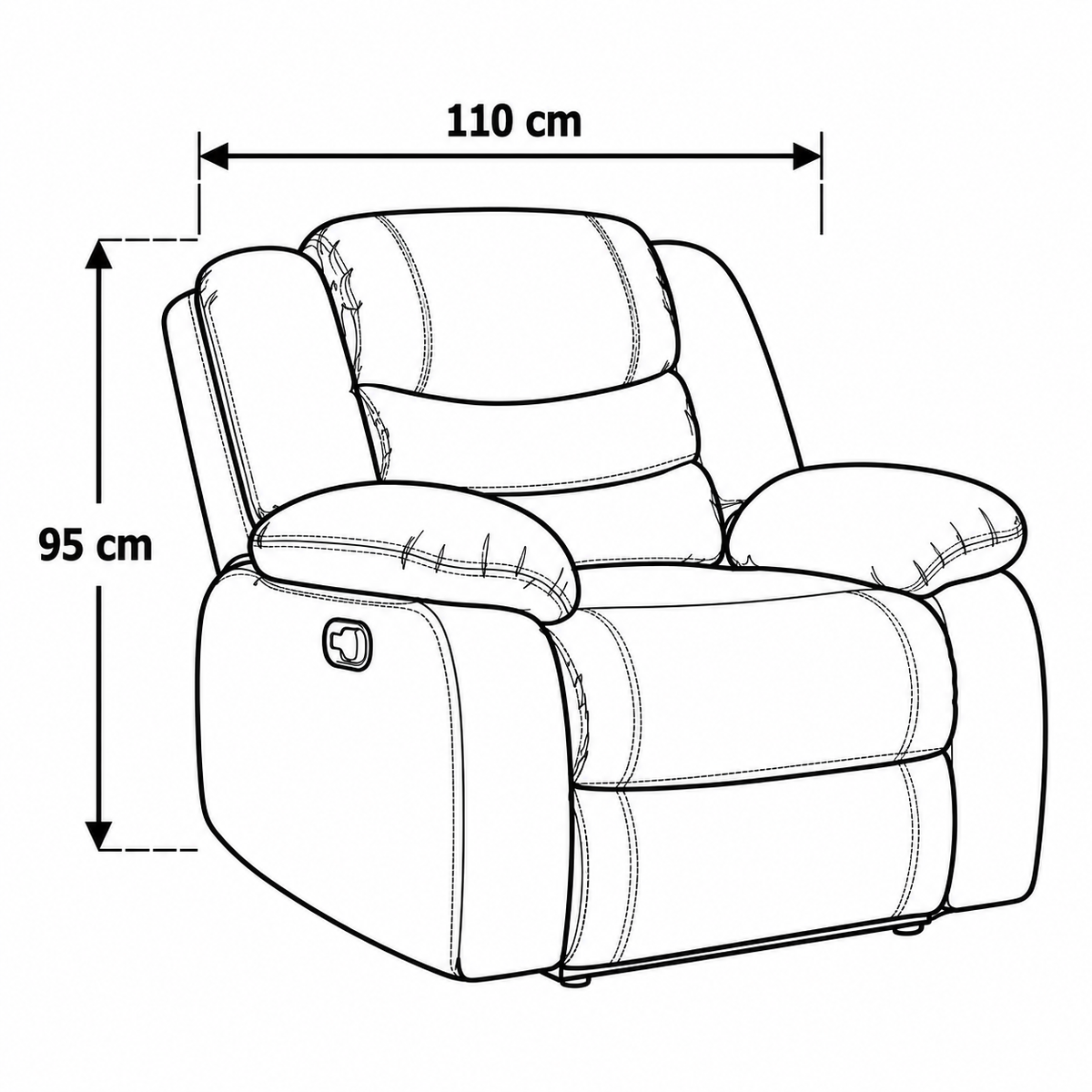 Model S Recliner Sofa