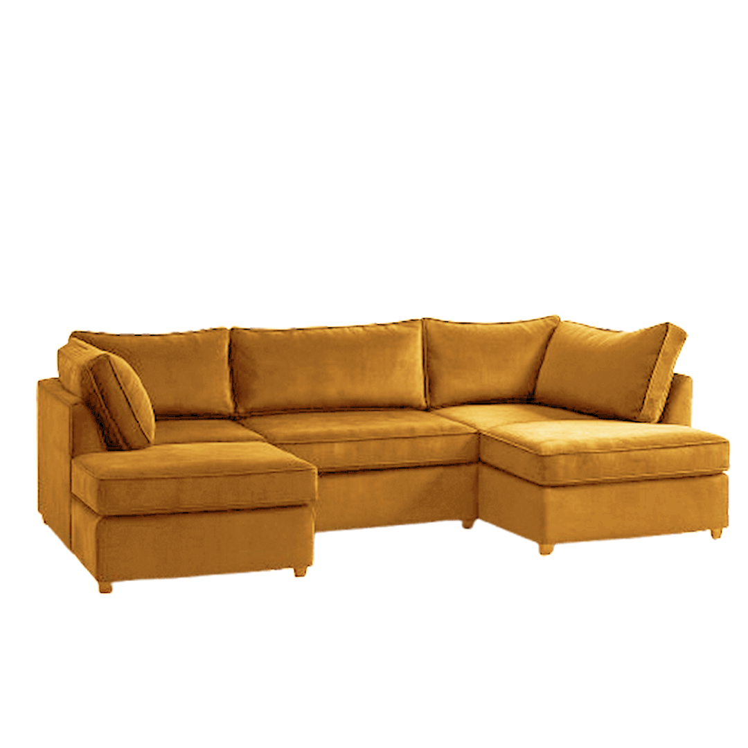 Plush Velvet London U Shape