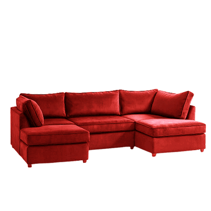 Plush Velvet London U Shape