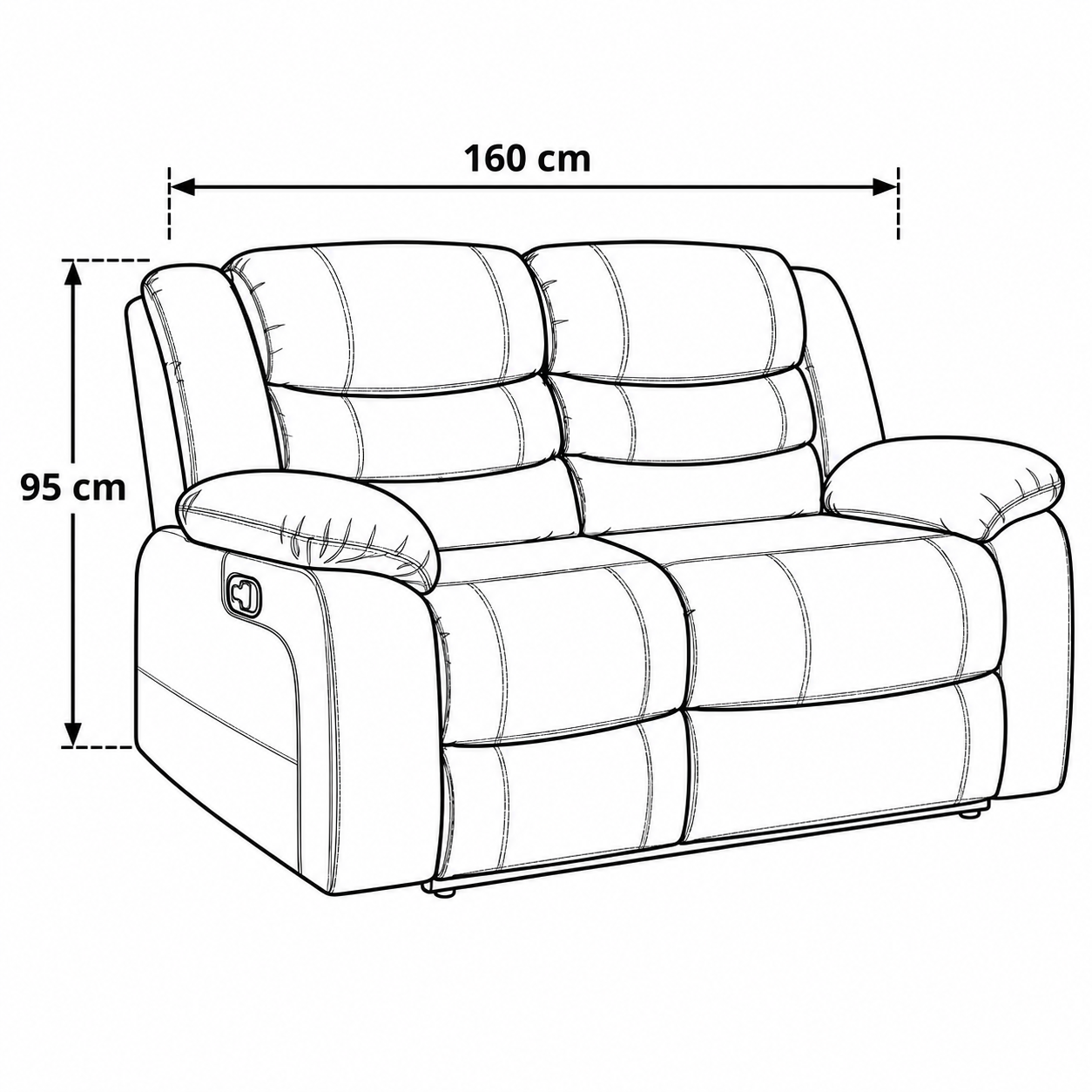 Model S Recliner Sofa