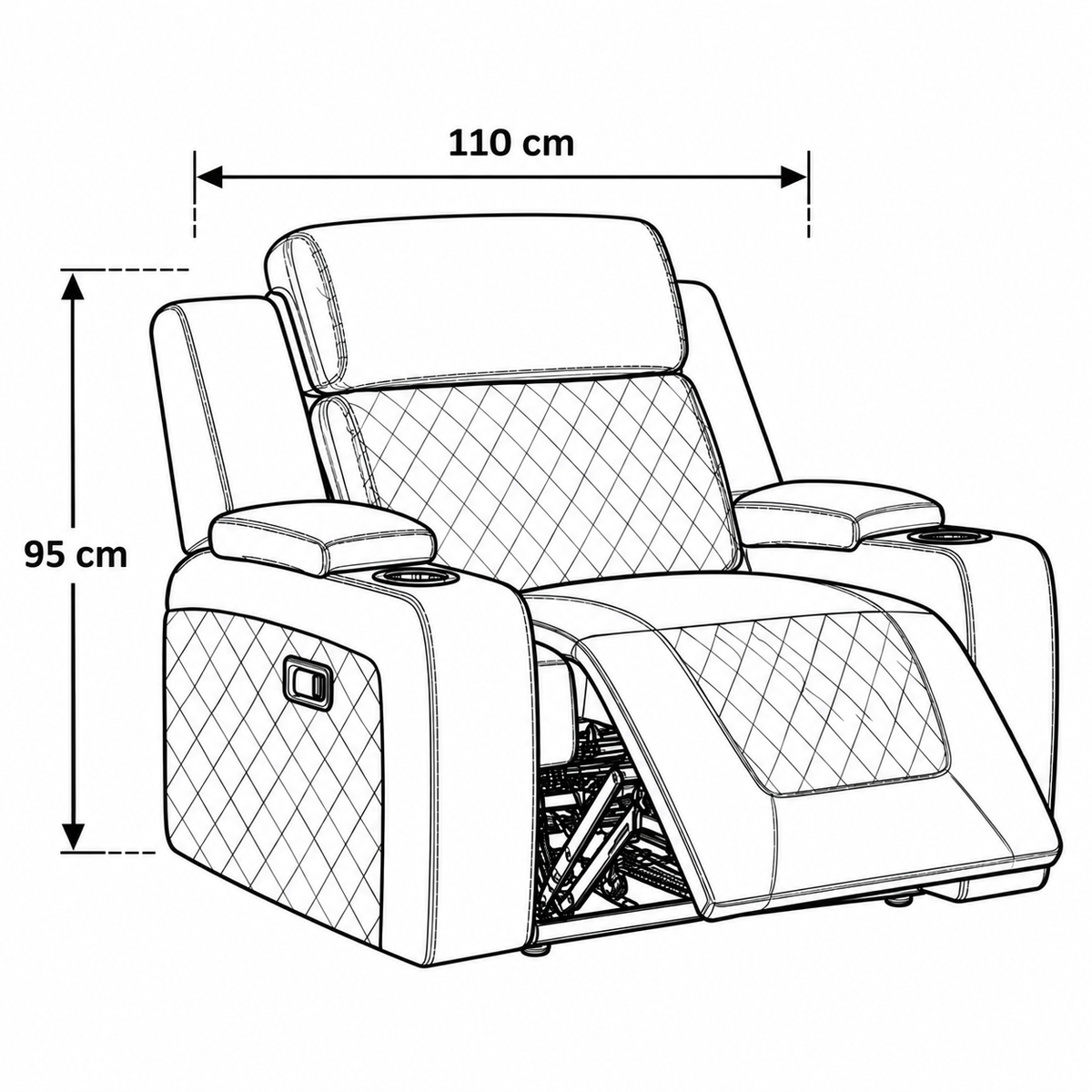 Model B Electric Recliner Sofa